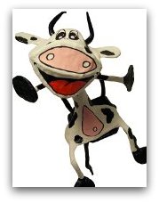 Vache assise